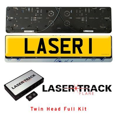 Lasertrack Flare twin Numberplate Kit